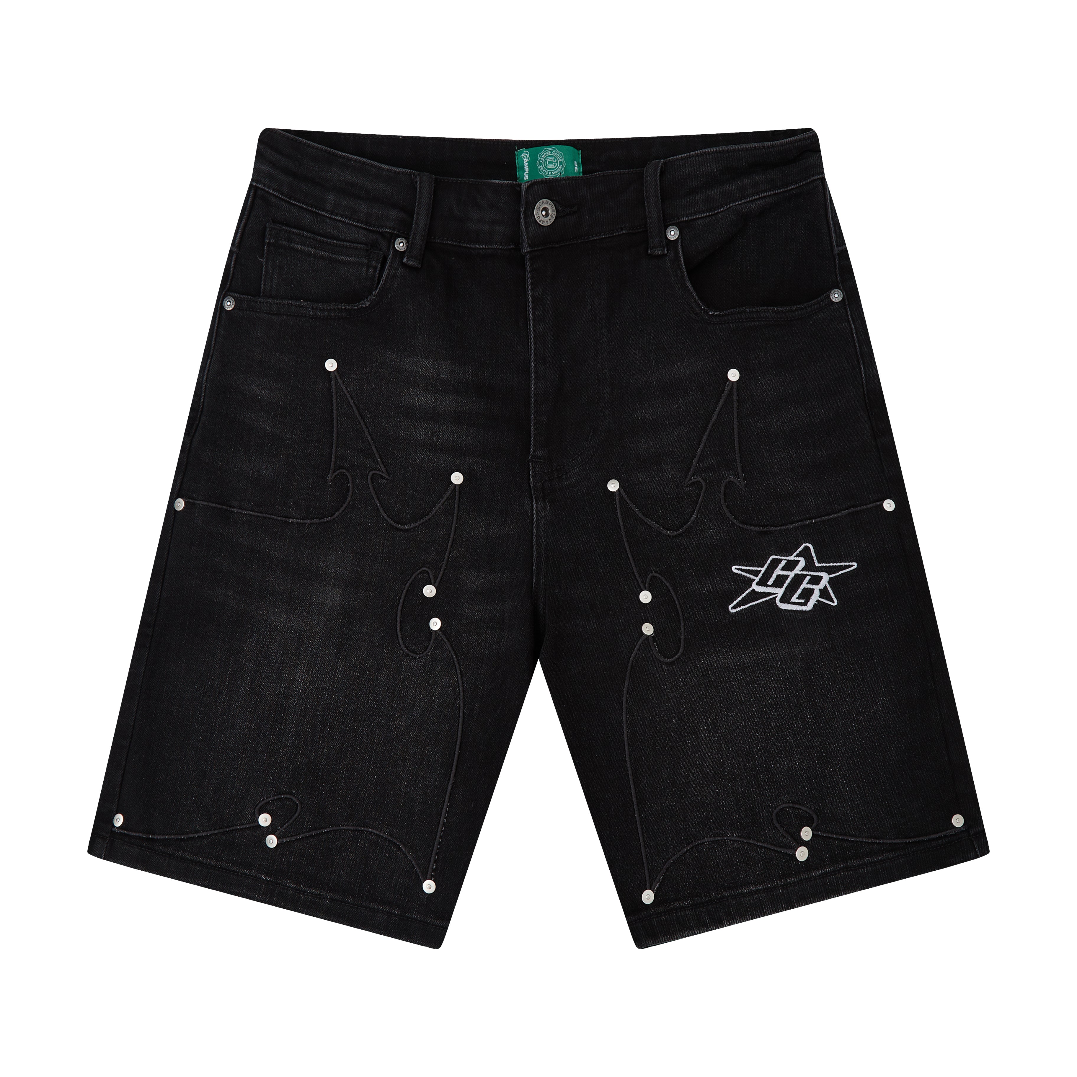 Tribal Jorts (Black Wash)